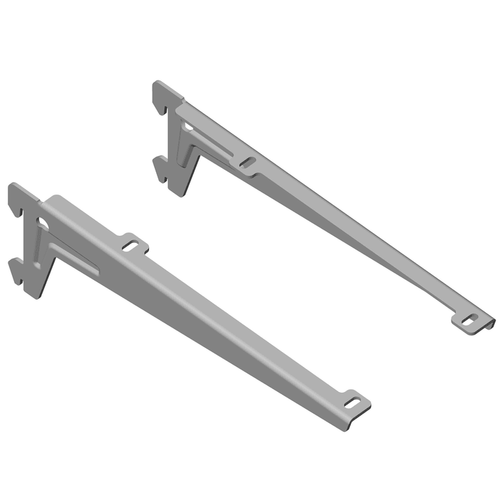 Image of ELEMENTSYSTEM Winkelträger 230 mm weissalu 2x Regalsysteme bei Do it + Garden von Migros