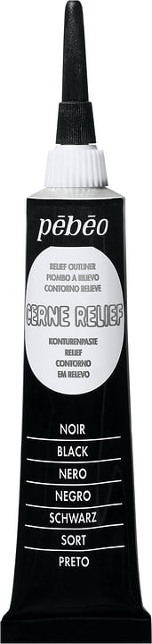 Pébéo Cerne Relief Konturenpaste Schwarz 20ml