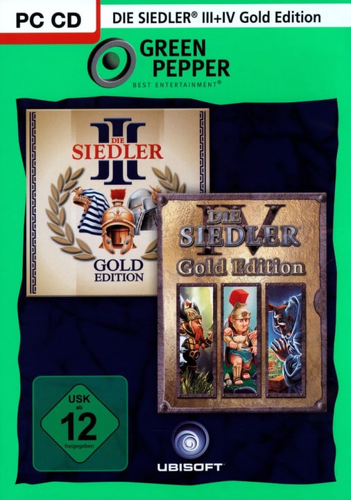 PC - Green Pepper: Die Siedler 3 Gold + Die Siedler 4 Gold Physique (Box) PC - Green Pepper: Die Siedler 3 Gold + Die Siedler 4 Gold Physique (Box) 785300121650 Photo no. 1