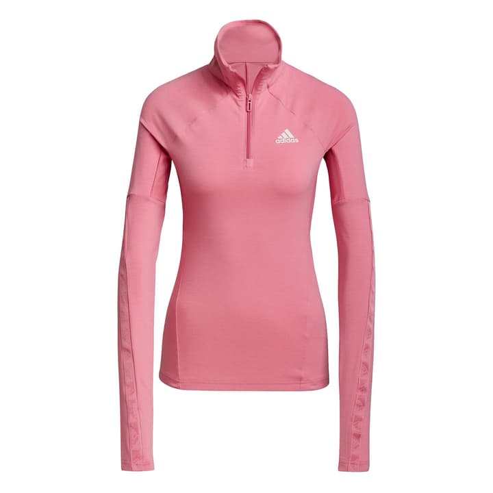 Image of Adidas D2M Aeroready Half-Zip Longsleeve Fitnesspullover rosa