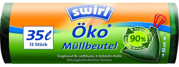 Sacco rifiuti Swirl ecologico 35l Sacco rifiuti Swirl ecologico 35l 9000030508 No. figura 1