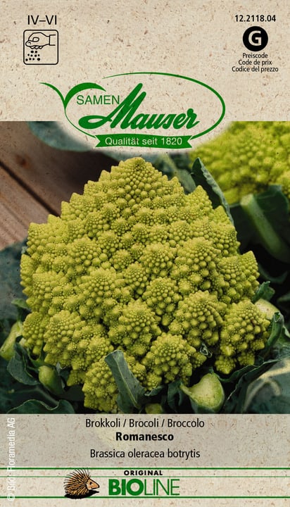 Image of Samen Mauser BIO Brokkoli Romanesco Gemüsesamen