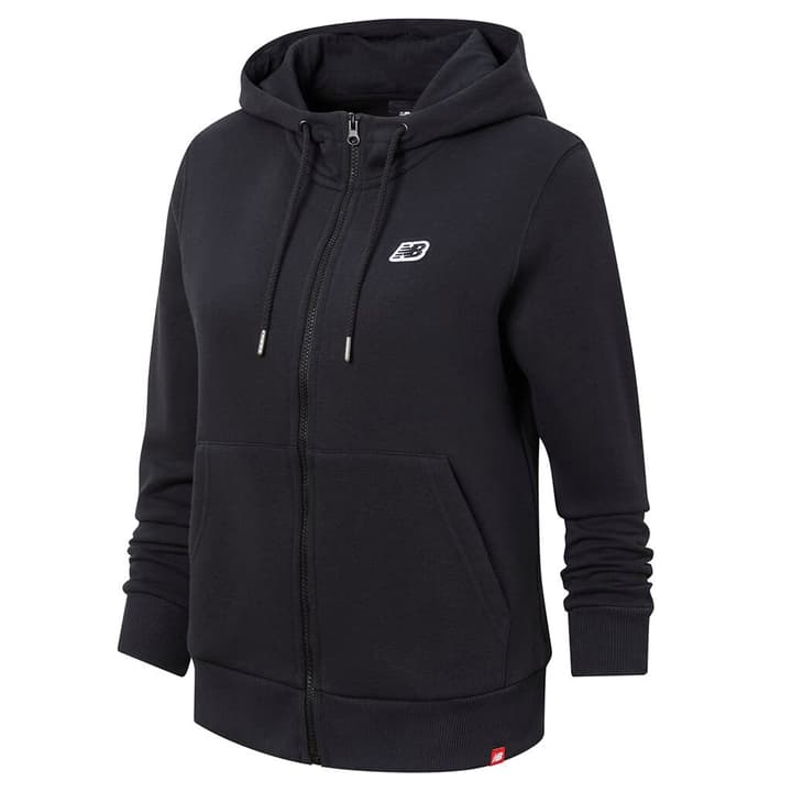 Image of New Balance W NB Small Logo Zip Hoodie Jacke schwarz