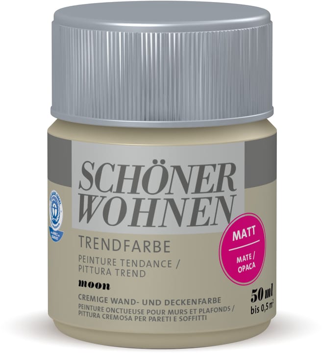 Schöner Wohnen Vernice di tendenza opaca tester Moon 50 ml