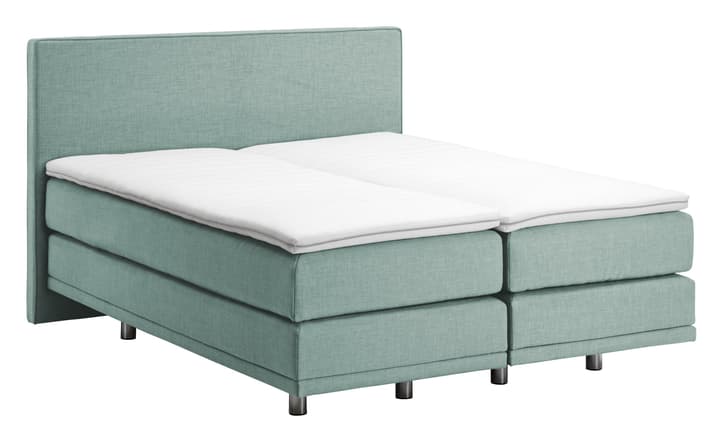 NAVIER Lit Boxspring NAVIER Lit Boxspring 403485900000 Couleur Bleu clair Dimensions L: 160.0 cm x P: 200.0 cm Photo no. 1