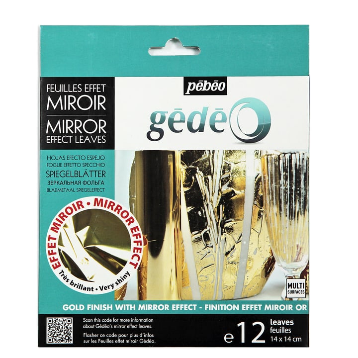 Image of Pebeo 12 Blätter mit S effekt Gold Blattmetall