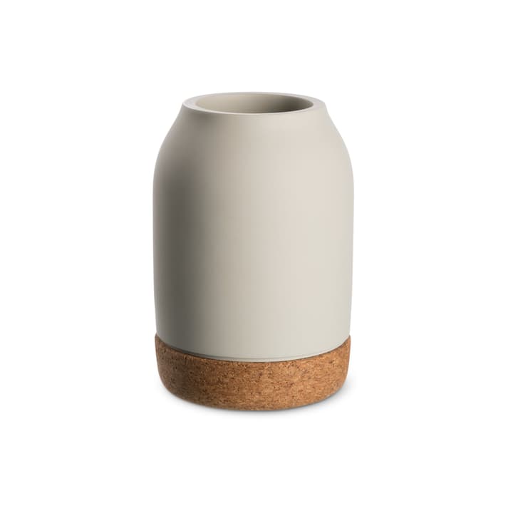 KORK vase KORK vase 396121300000 Dimensions L: 10.0 cm x P: 10.0 cm x H: 14.3 cm Couleur Gris clair Photo no. 1