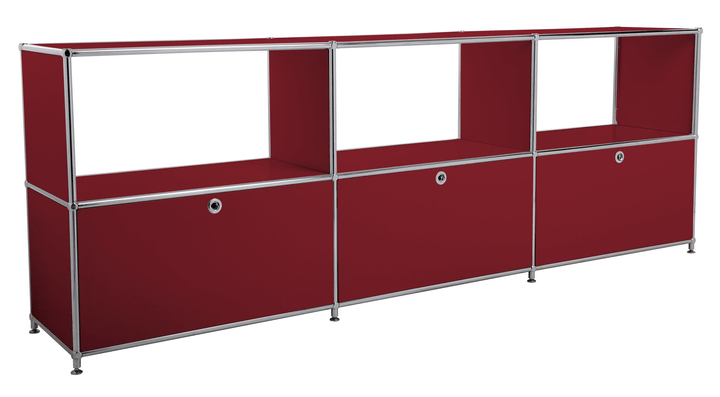 FLEXCUBE Sideboard FLEXCUBE Sideboard 401814630230 Grösse B: 227.0 cm x T: 40.0 cm x H: 80.5 cm Farbe Rot Bild Nr. 1