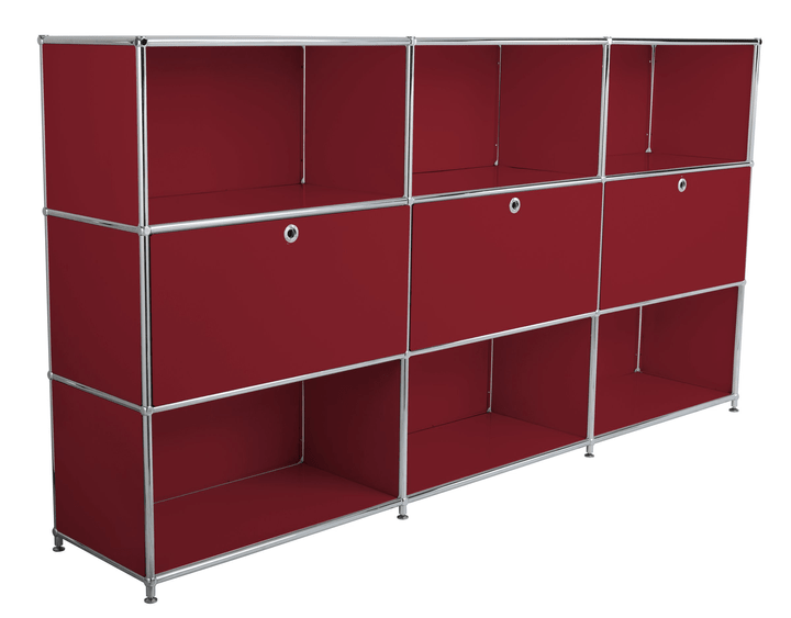FLEXCUBE Highboard FLEXCUBE Highboard 401809800030 Grösse B: 227.0 cm x T: 40.0 cm x H: 118.0 cm Farbe Rot Bild Nr. 1