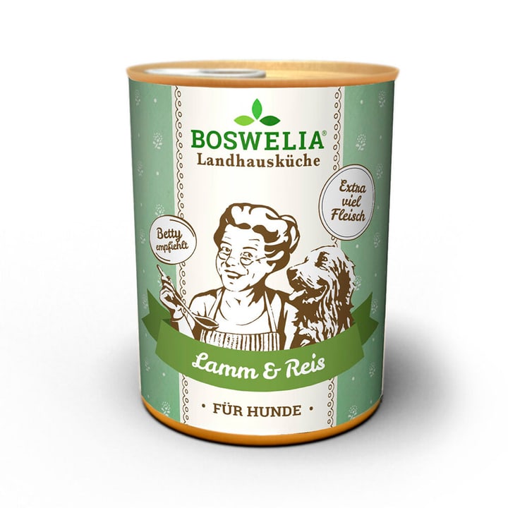 Image of Boswelia Landhausküche Hund Lamm & Reis, 0.4 kg Nassfutter