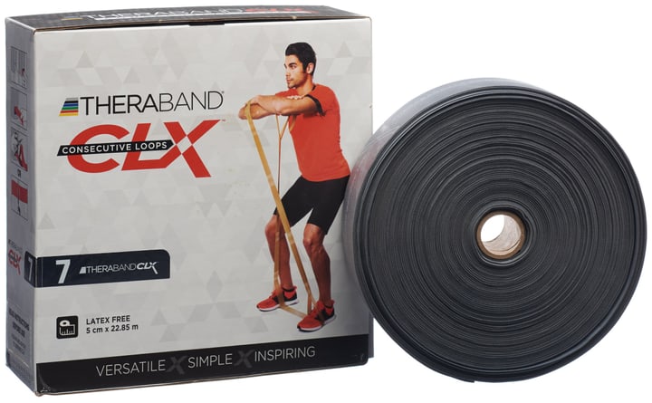 Image of TheraBand CLX 22 Meter Fitnessband silber