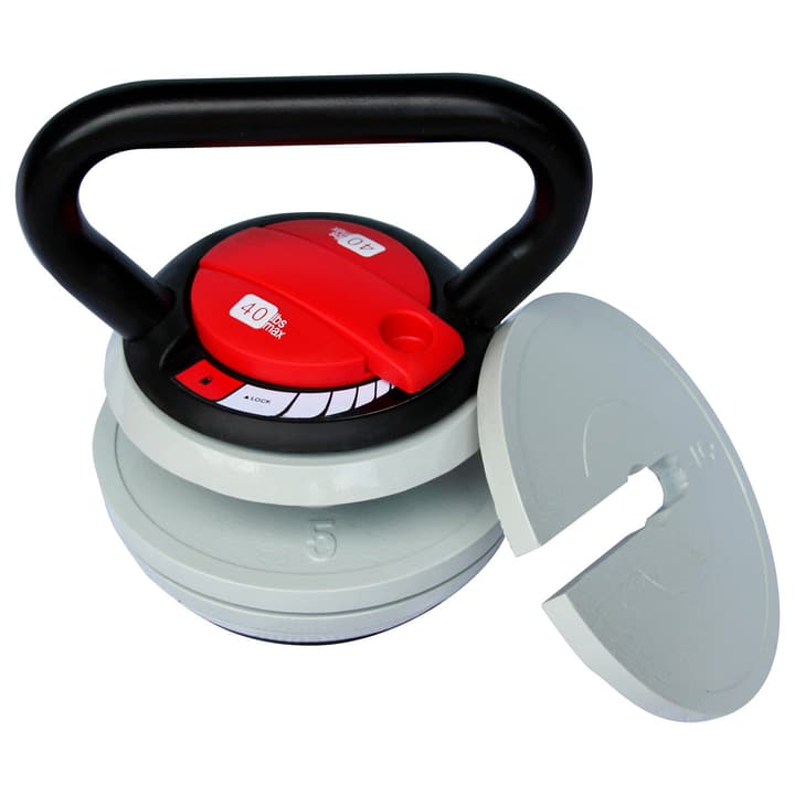 Image of GladiatorFit Verstellbare Kettlebell mit variabler Last aus Stahl : 18 KG Kettlebell