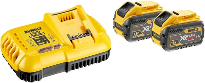 Image of DeWalt Starter-Set XR Ladegerät und 2x 54 V 9 Ah Akku Ersatzakku