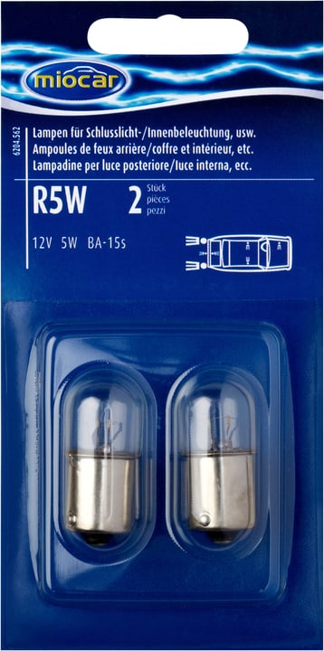 Image of Miocar Glühlampen R5W Schluss/Innenlicht Autolampe bei Do it + Garden von Migros