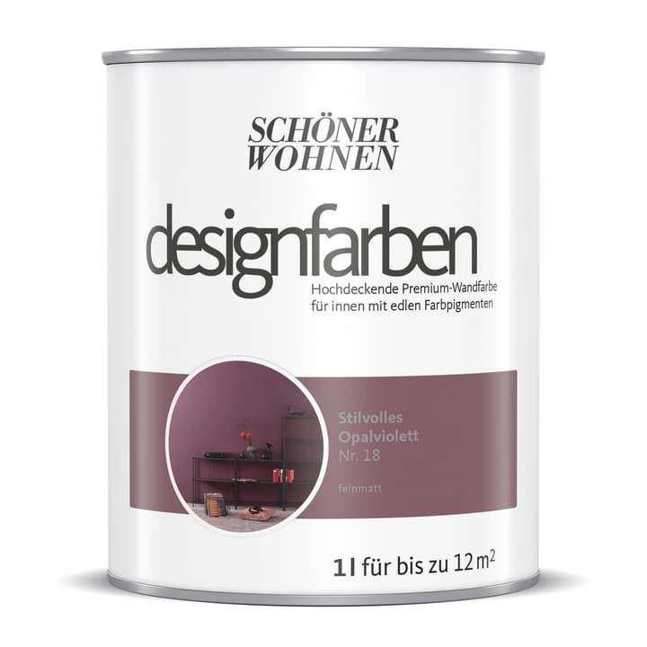 Image of Schöner Wohnen Designfarbe Opalviolett 1 l Wandfarbe