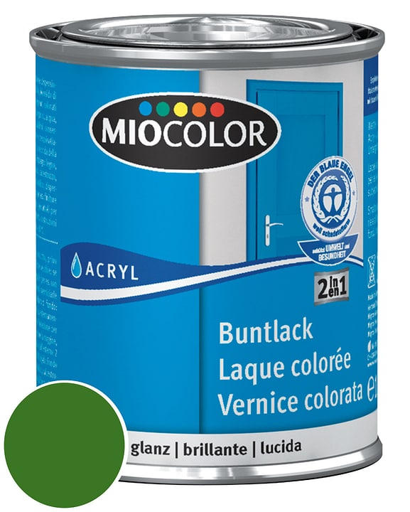 Image of Miocolor Acryl Buntlack glanz Laubgrün 750 ml bei Do it + Garden von Migros