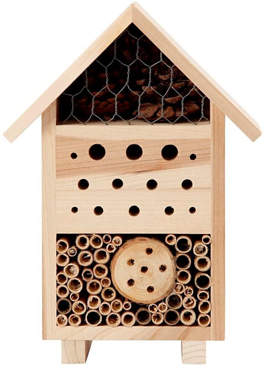 Creativ Company Hôtel pour insectes 26.1 x 18.4 x 9.2 cm Pin Accessoires pour animaux sauvages