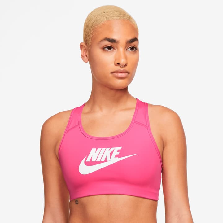 Image of Nike W Dri-Fit Swoosh Colour-Block Futura GX Bra Sport-Bustier pink bei Migros SportXX
