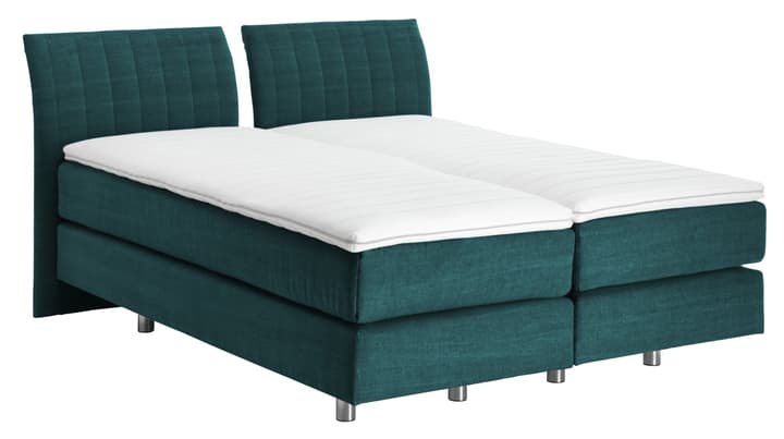 NAVIER Lit Boxspring NAVIER Lit Boxspring 403484000000 Couleur Pétrole Dimensions L: 160.0 cm x P: 200.0 cm Photo no. 1