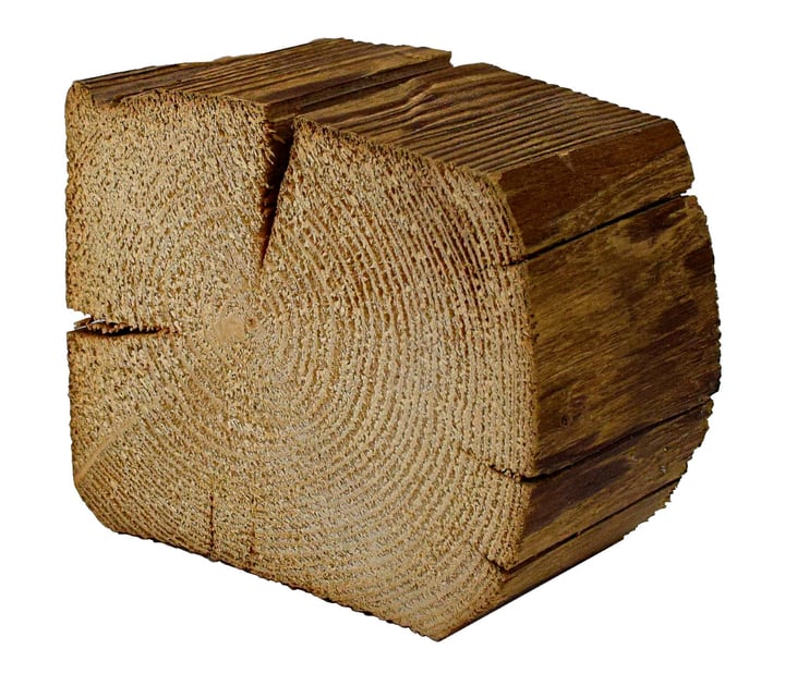 Image of DIY-Wood Wandklotz 100-140 x 60 mm Altholz