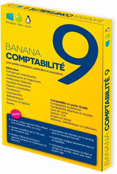 Banana PC/Mac - Banana Accounting 9 Physique (Box) Banana PC/Mac - Banana Accounting 9 Physique (Box) 785300131691 Photo no. 1