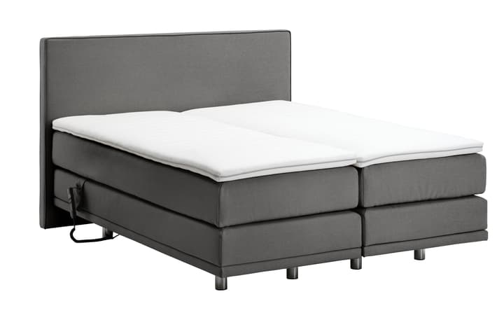NAVIER Lit Boxspring NAVIER Lit Boxspring 403459500000 Couleur Anthracite Dimensions L: 160.0 cm x P: 200.0 cm Photo no. 1
