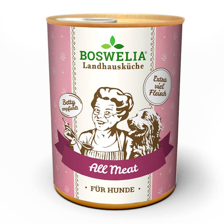Image of Boswelia Landhausküche Hund All Meat, 0.8 kg Nassfutter
