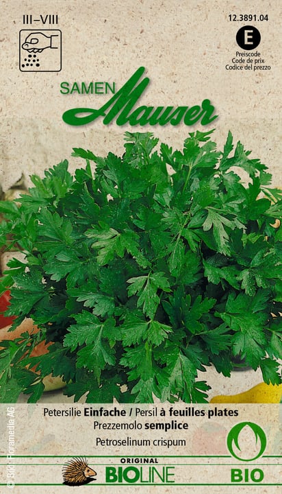 Image of Samen Mauser Petersilie Einfache Kräutersamen