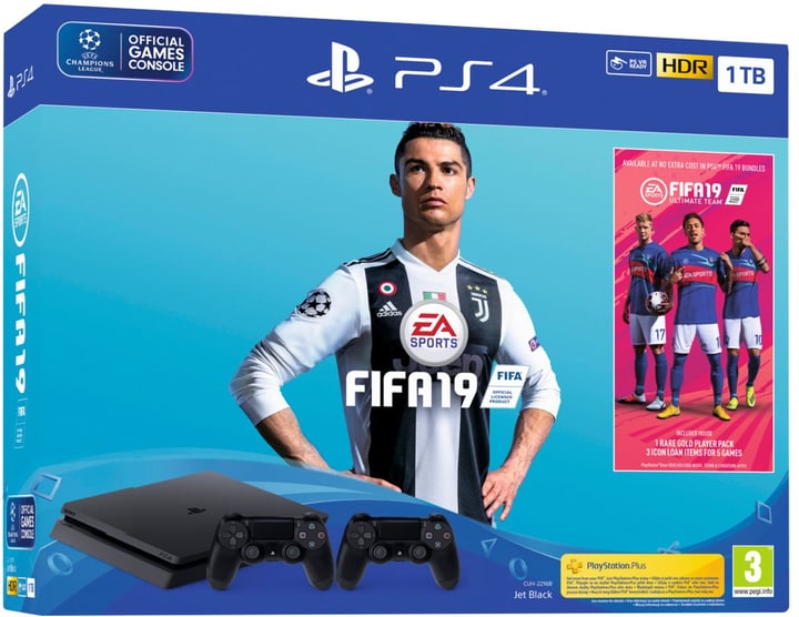 Sony PlayStation 4 Slim 1TB FIFA 19 Bundle PlayStation 4 Slim 1TB FIFA 19 Bundle Sony 785439200000 Bild Nr. 1