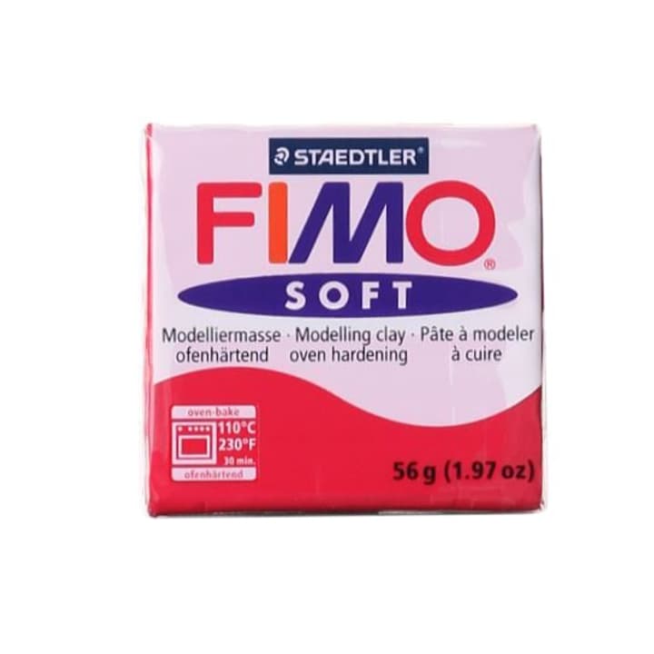 Image of Fimo Soft block kirschrot Knete