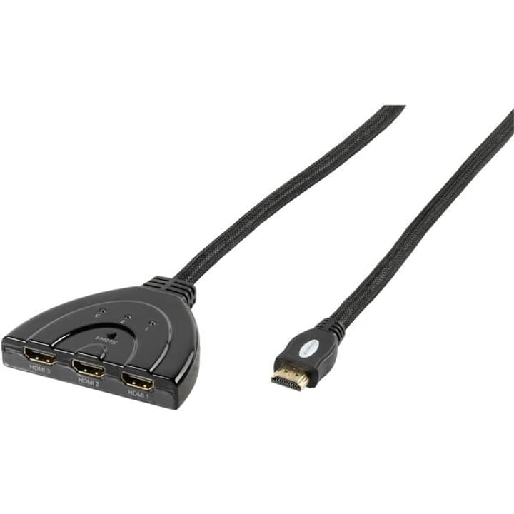 Vivanco Commutateur HDMI automatique, 1080p 3x couplage HDMI ->HDMI St., 0,8m commutable automatiquement et manuellement commutateur HDMI Commutateur HDMI automatique, 1080p 3x couplage HDMI ->HDMI St., 0,8m commutable automatiquement et manuellement commutateur HDMI Vivanco 770817700000 Photo no. 1
