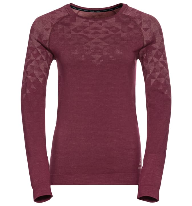 Image of Odlo Kinship Langarmshirt bordeaux