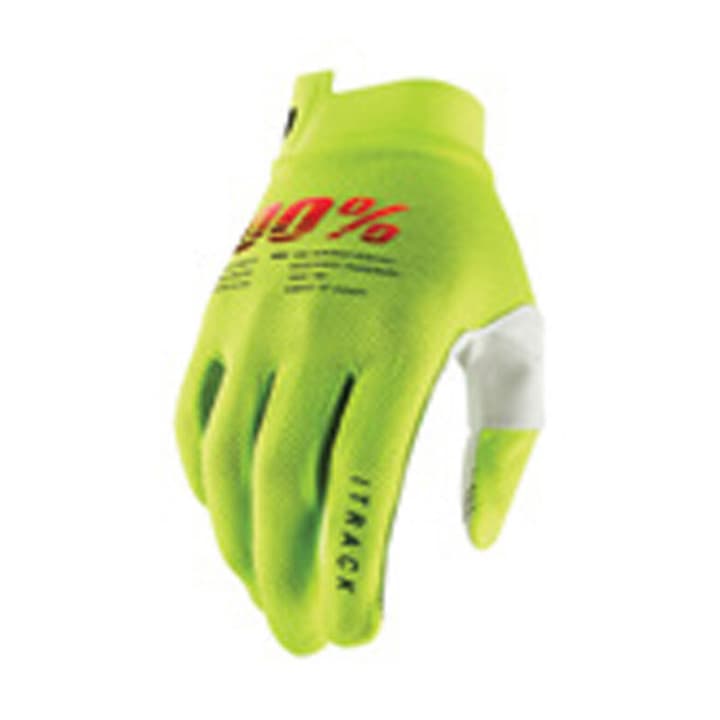 Image of 100% iTrack Youth Bike-Handschuhe neongelb