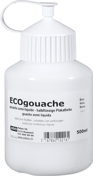 Pebeo Pébéo Ecogouache bianco Pébéo Ecogouache bianco Pebeo 663512021600 Colore Bianco N. figura 1