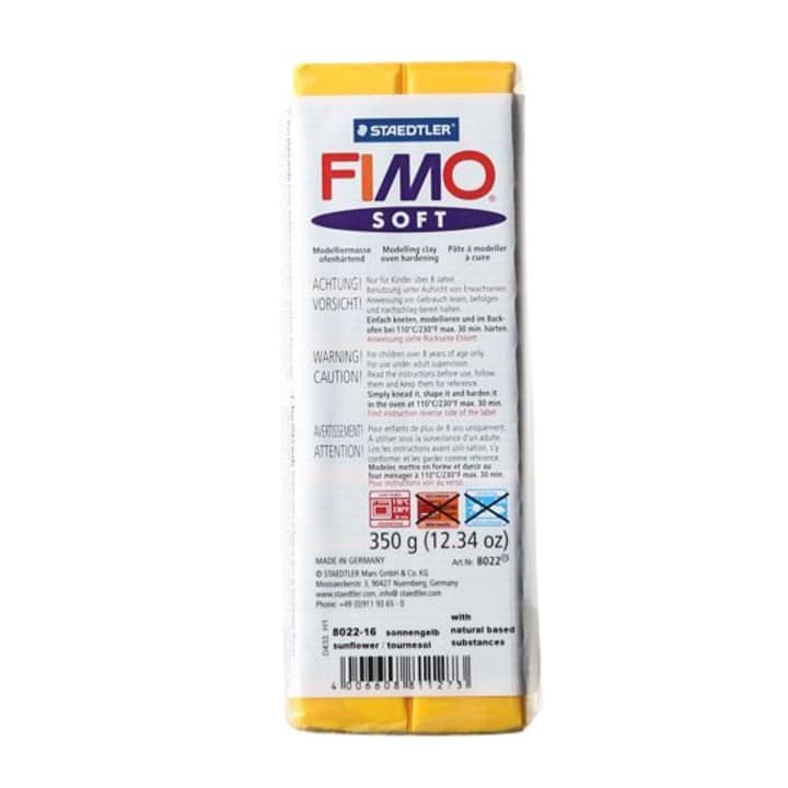 Fimo Soft grande giallo s Soft grande giallo s Fimo 665306400000 Colore Giallo Sole N. figura 1