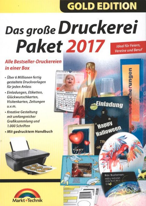 PC Gold Edition: Das grosse Druckerei Paket 2017 Physique (Box) PC Gold Edition: Das grosse Druckerei Paket 2017 Physique (Box) 785300122232 Photo no. 1