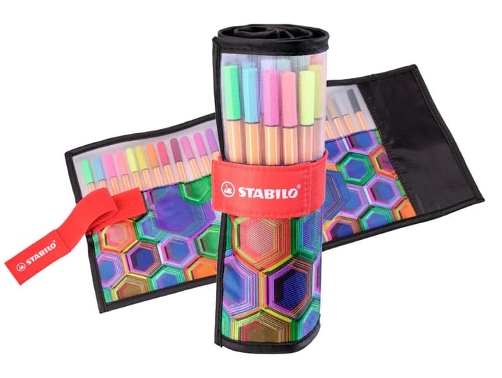 Image of Stabilo STABILO® point 88® Fineliner im 25er Rollerset stylischen ARTY-Look Stifte