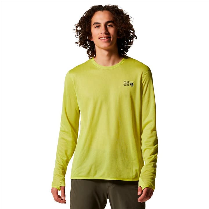 Image of Mountain Hardwear M AirMesh LS Crew Langarmshirt neongrün