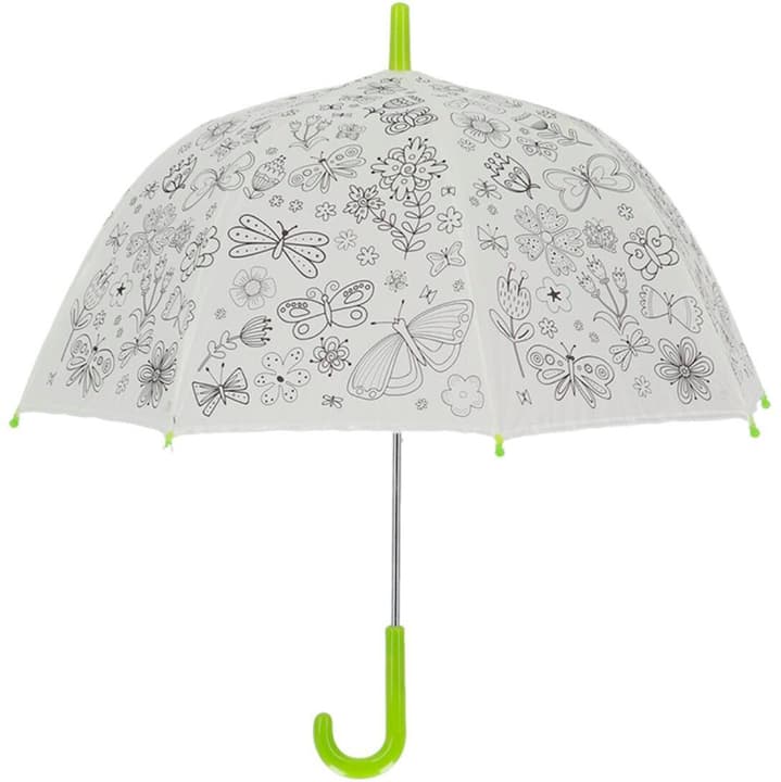 Image of Esschert Design Bastelset Schirm Blumen zum bemalen Grün/Weiss
