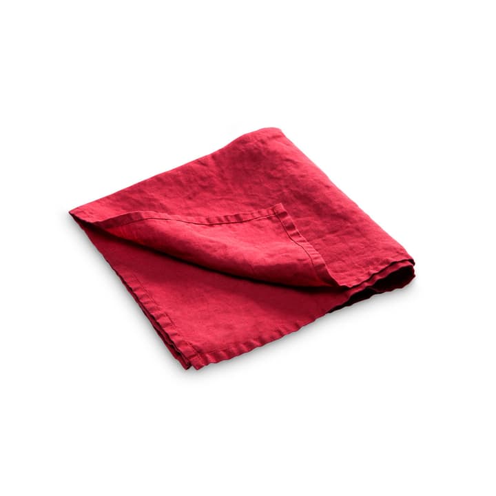 LINEN Serviette LINEN Serviette 378064900000 Grösse B: 50.0 cm x T: 50.0 cm Farbe Bordeaux Bild Nr. 1