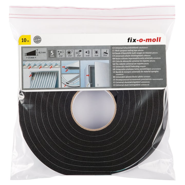 Image of Fix-O-Moll Universal Schaumdichtband 10 m Dichtung bei Do it + Garden von Migros