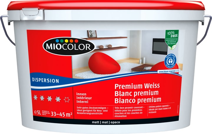 Image of Miocolor Dispersion Premium Weiss 5 l bei Do it + Garden von Migros