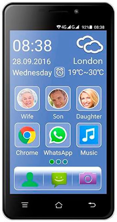 Switel Senior Smartphone Dual SIM 8GB nero Smartphone Senior Smartphone Dual SIM 8GB nero Smartphone Switel 785300126777 N. figura 1