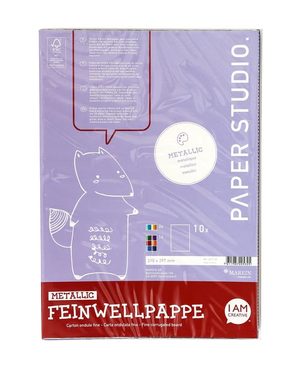 Image of Feinwellpappe A4, 10 Blatt, Metallic Pappe bei Do it + Garden von Migros