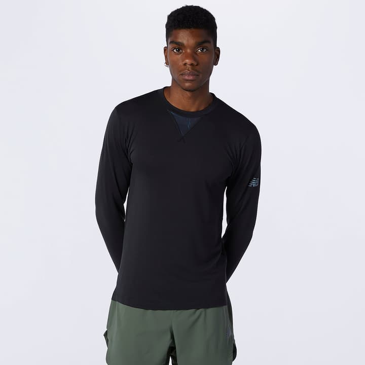 Image of New Balance Q Speed 1Ntro Long Sleeve Laufshirt schwarz bei Migros SportXX