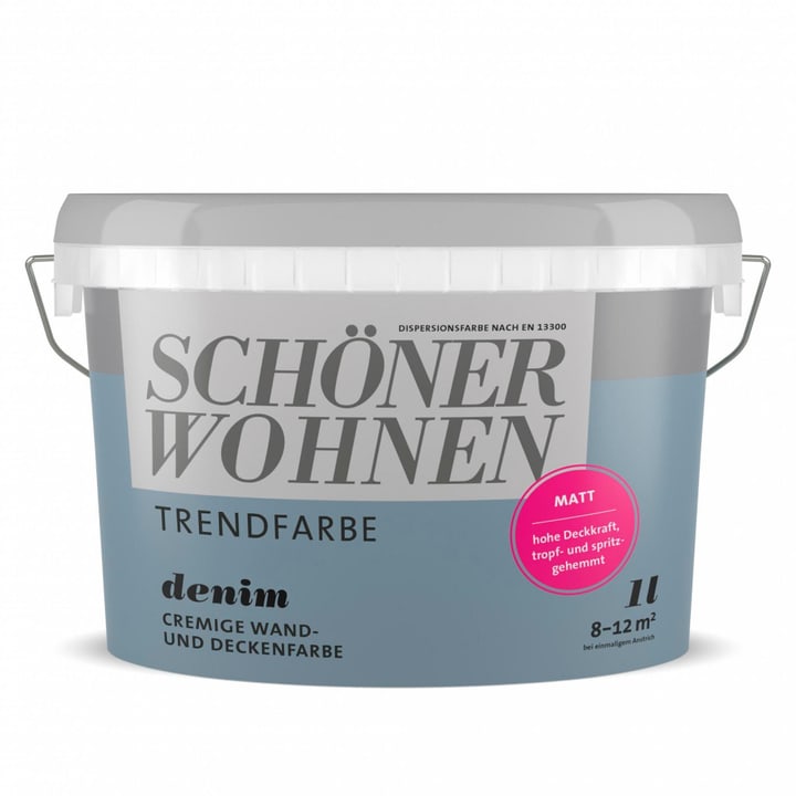 Image of Schöner Wohnen Trendfarbe Matt Denim 1 l Wandfarbe