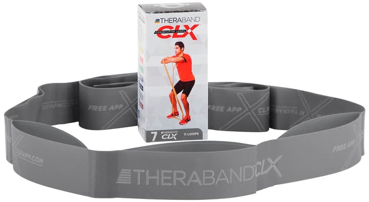 Image of TheraBand Theraband CLX 7 Fitnessband silber