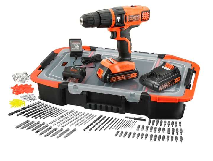 Black&Decker Akku-Schlagbohrschrauber 18V LI-2 Set Akku-Schlagbohrschrauber 18V LI-2 Set Black&Decker 616115400000 Bild Nr. 1
