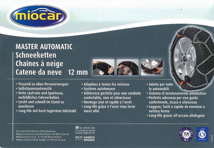 Miocar Chaînes neige MasterAutomatic 4300 Chaînes neige MasterAutomatic 4300 Miocar 62101440000012 Photo n°. 1
