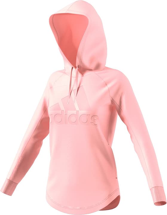 Adidas Womens Sport ID Hoodie Felpa con cappuccio da donna Womens Sport ID Hoodie Felpa con cappuccio da donna Adidas 462391200652 Colore salmone Taglie XL N. figura 1